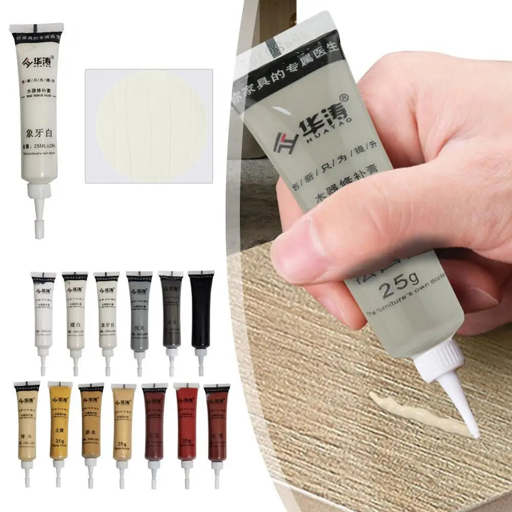 Wooden Furniture Refinishing Paint Multicolor Furniture Scratch Repair Agent Resins emulsifiers toners DIY Mending Tool