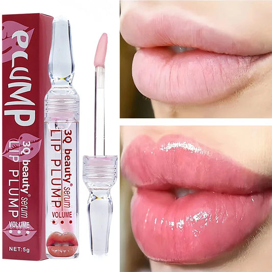 New Instant Lip Oil Plumper Volumising Moisturizing Lip Repairing Fade Lip Lines Brighten lip plumping gloss Oil Lips Care 2024