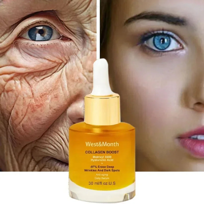 30ml Facial Collagen Serum Anti Wrinkle Anti Ageing Rejuvenate Your Face Whitening Moisturising Fade Fine Lines New